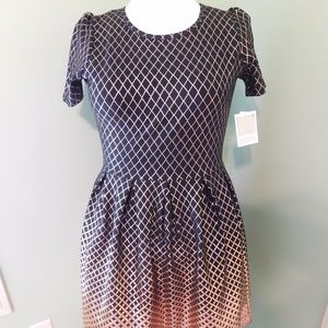 XL Elegant Amelia Black w/ Rose Gold - BNWT